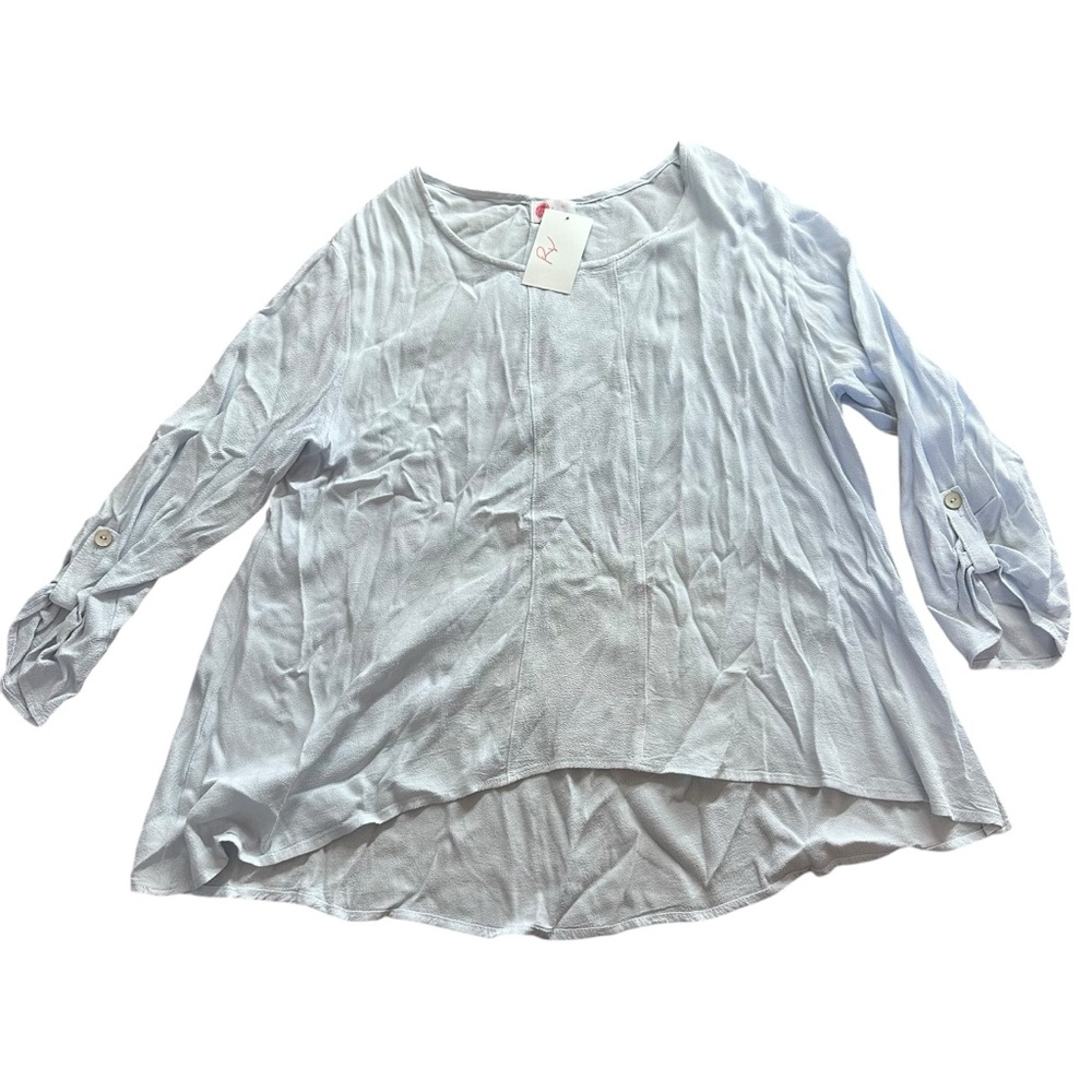Linnea blue rayon blouse
